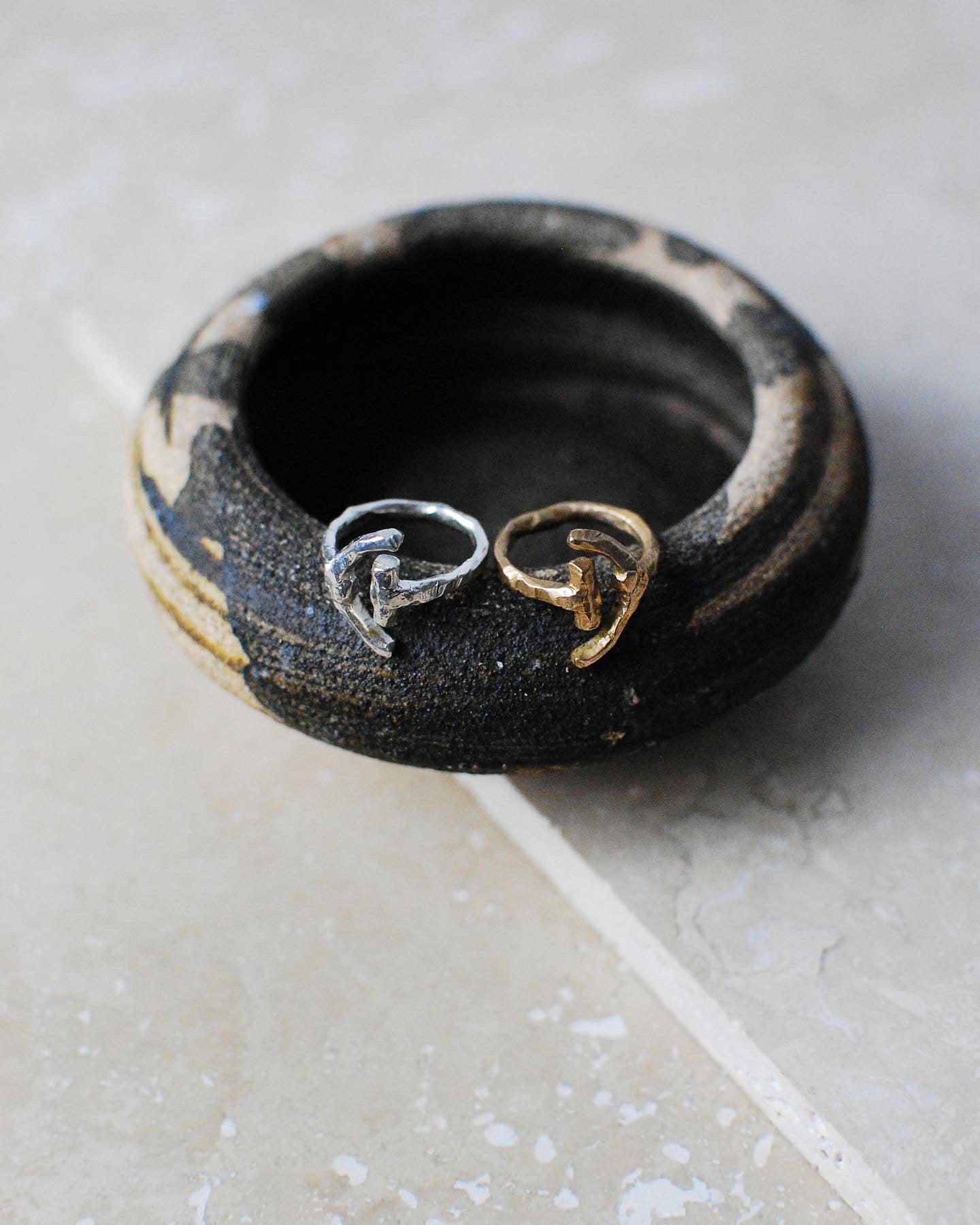 Solid Brass Adjustable ‘Cove’ Ring
