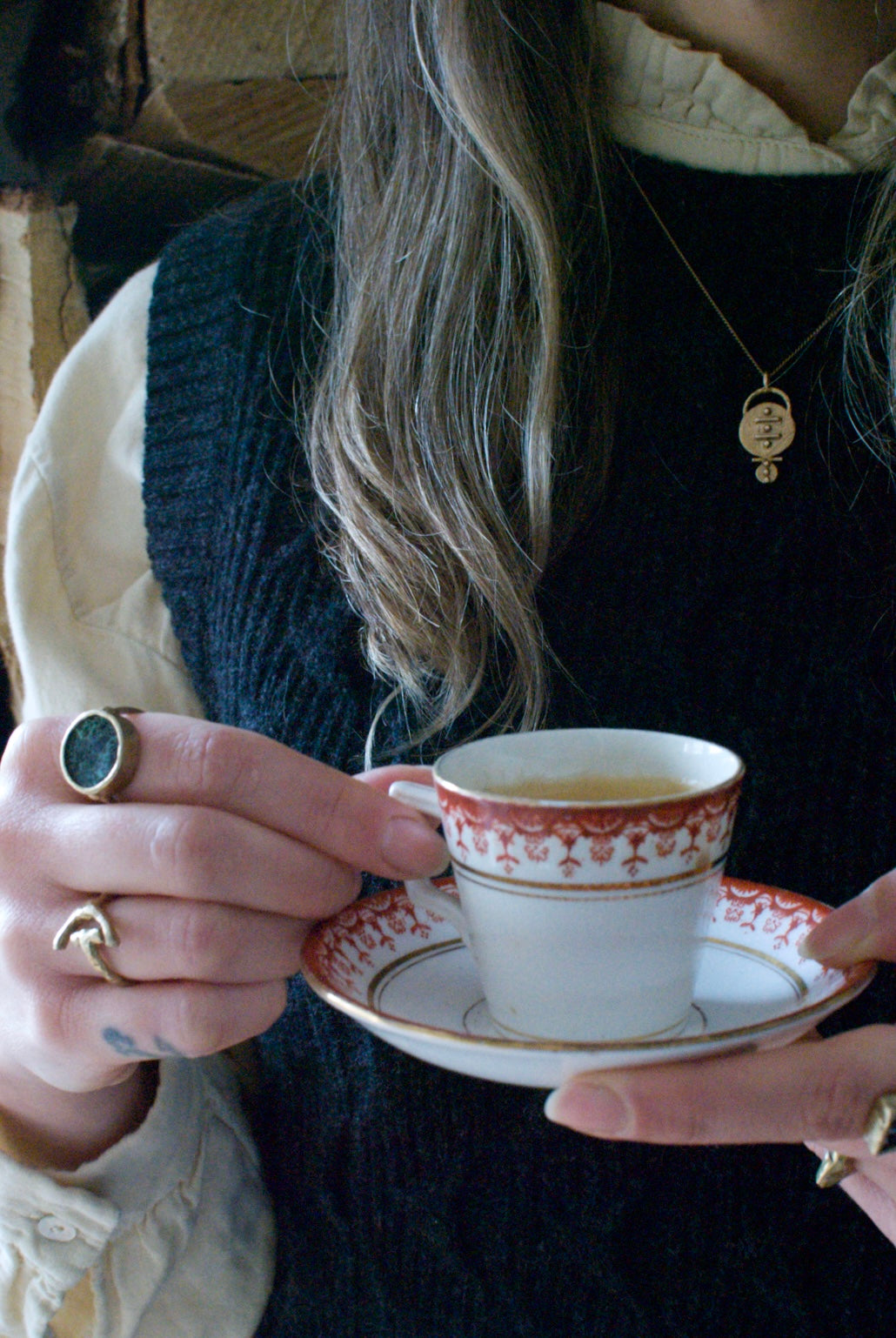 Solid Brass Adjustable ‘Cove’ Ring