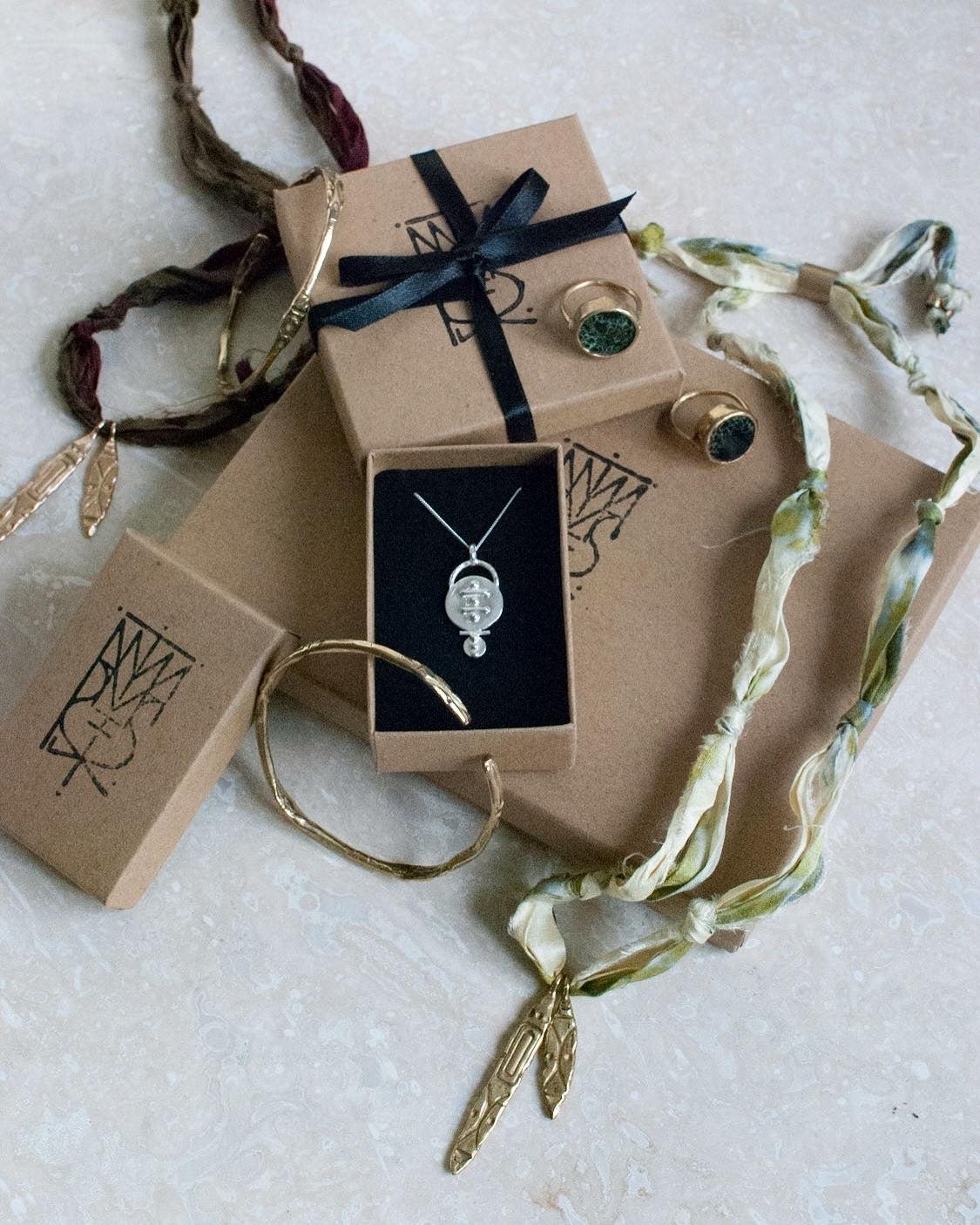 Solid Silver ‘Menhir Hoop’ Earrings